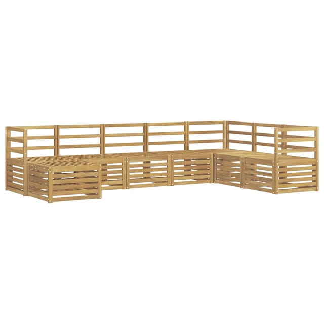 Outdoor-sofagarnitur 8 Pcs Weiß 304 X 185,5 X 73 Cm Vidaxl