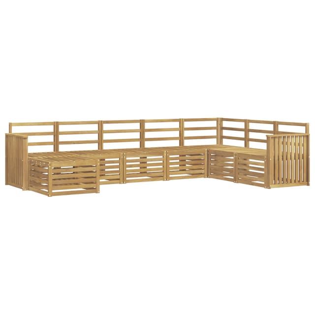Outdoor-sofagarnitur 8 Pcs Weiß 306 X 187,5 X 73 Cm Vidaxl