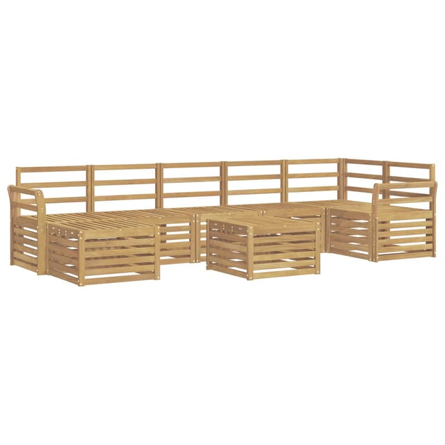 Outdoor-sofagarnitur 8 Pcs Weiß 59 X 59 X 37 Cm Vidaxl