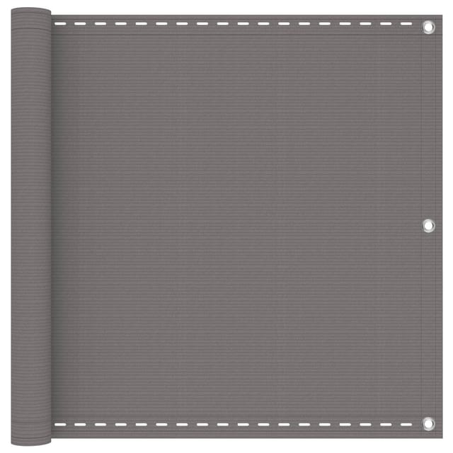 Balkonsichtschutz Hellgrau 90 X 500 Cm Hdpe Und Aluminium Vidaxl