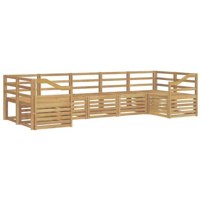 Outdoor-sofagarnitur 7 Pcs Weiß 304 X 126,5 X 73 Cm Vidaxl