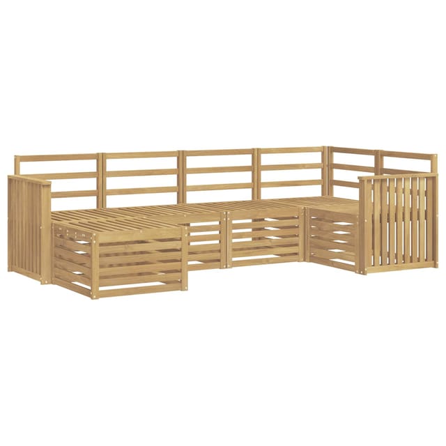 Outdoor-sofagarnitur 6 Pcs Weiß Polyester Vidaxl