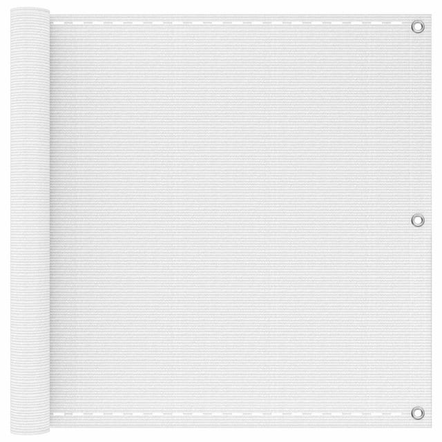 Balkonsichtschutz Weiß 90 X 800 Cm Hdpe Und Aluminium Vidaxl