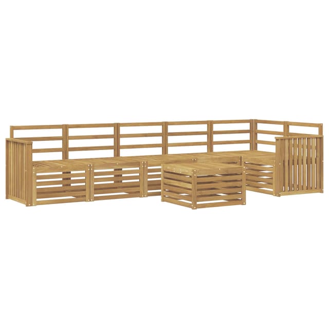 Outdoor-sofagarnitur 7 Pcs Weiß 59 X 59 X 37 Cm Vidaxl