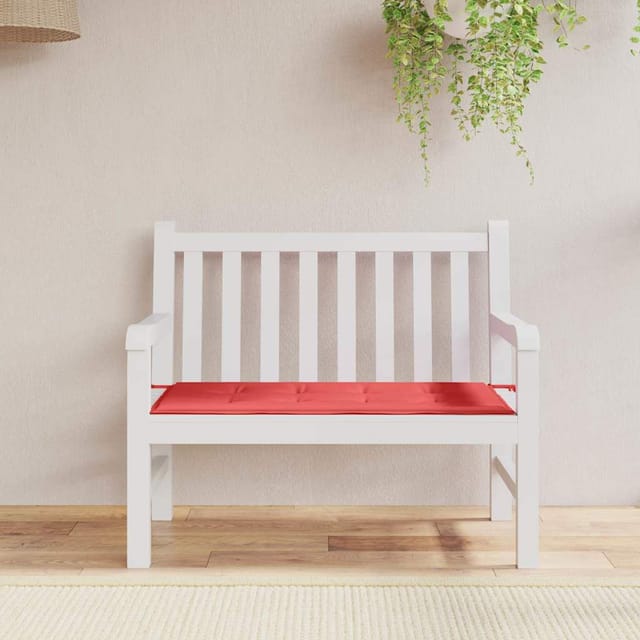 Gartenbank-auflage Rot 100x50x3 Cm Oxford-gewebe