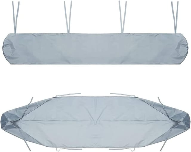 Gartenmarkisenabdeckung, Schutzplane/aufbewahrungstasche, 420d Oxford, Uv-beständig, Staubdicht, Wasserdicht, Schnee- Und Regenfest (grau, 4 M)