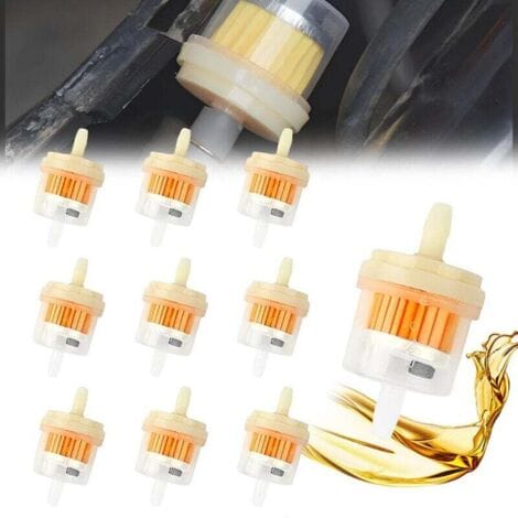 Bunthaus Inline-kraftstofffilter, Benzinfilter Für Miniroller, Rasenmäher, Roller, Motorräder, Atvs, Go-karts, 10 Stück