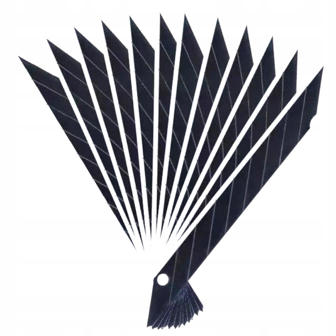 Stoner Sk5 Abbrechklingen 18 Mm Schwarz Für Messer 10 Stück Austauschbar