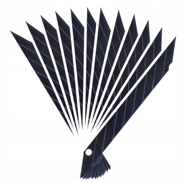 Stoner Sk5 Abbrechklingen 18 Mm Schwarz Für Messer 10 Stück Austauschbar