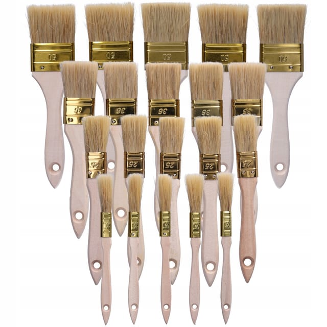 20-teiliges Flachpinselset (15, 25, 36, 50 Mm)