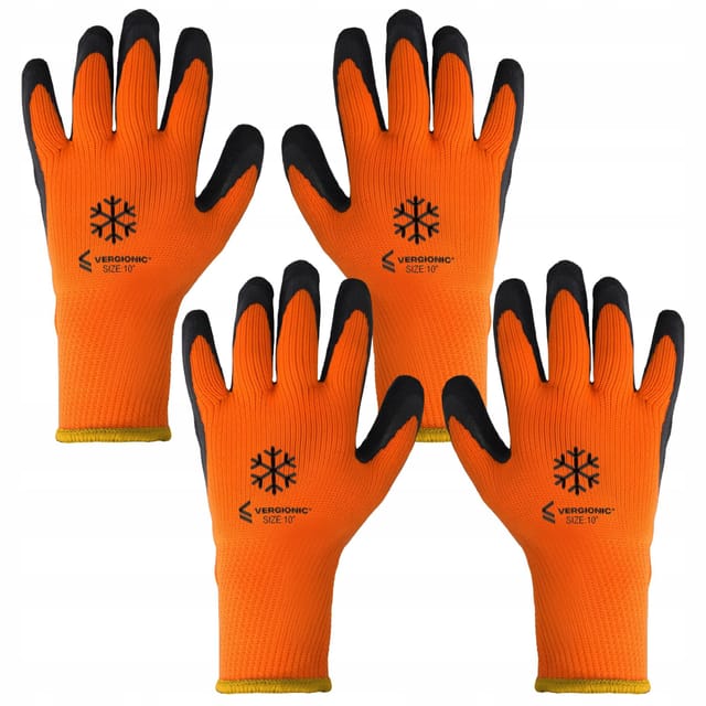 Vergionic 10" Winterarbeitshandschuhe, 2 Paar Schutzhandschuhe
