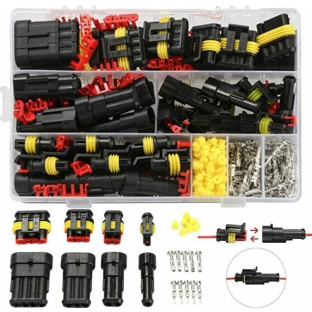 Packung Mit 352 Wasserdichten Elektrischen Steckverbindern Für Autos