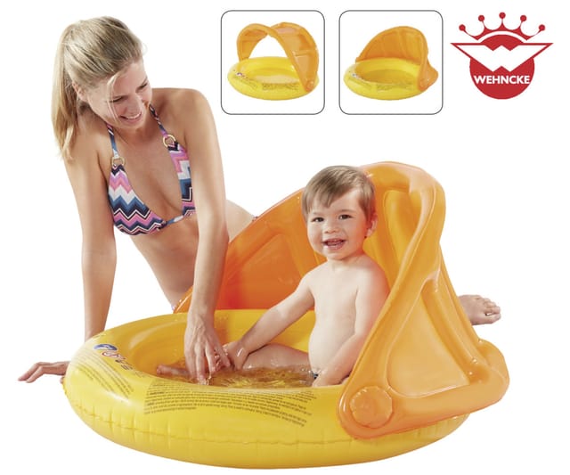 Happy People Babypool mit Sonnendach, 85 x 54 cm