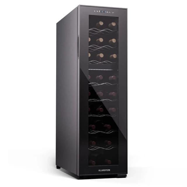 Klarstein Shiraz 24 Duo Weinkühlschrank 2 Zonen 75 L 24 Flaschen 5-18 °C Touch