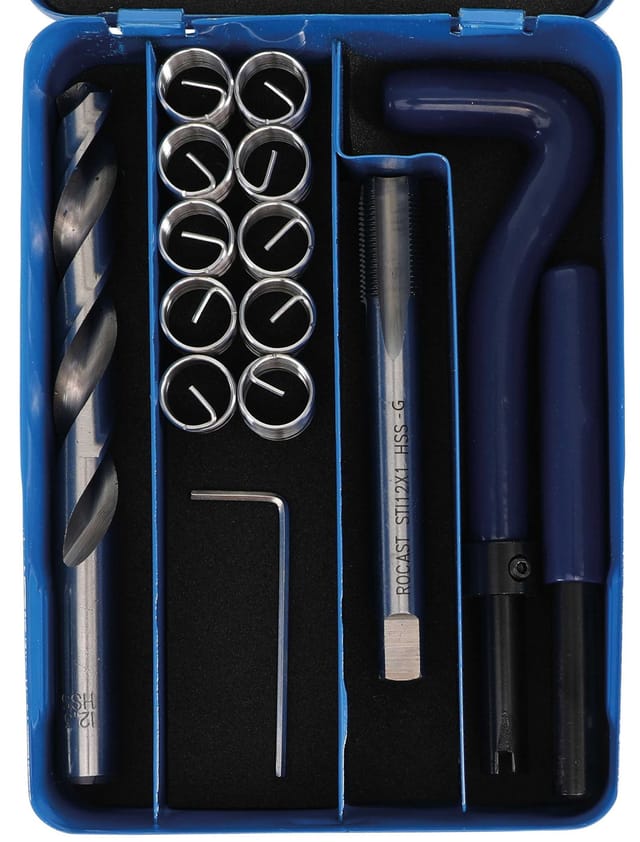 BGS Gewinde-Reparatursatz M12 x 1,0, 14-tlg.