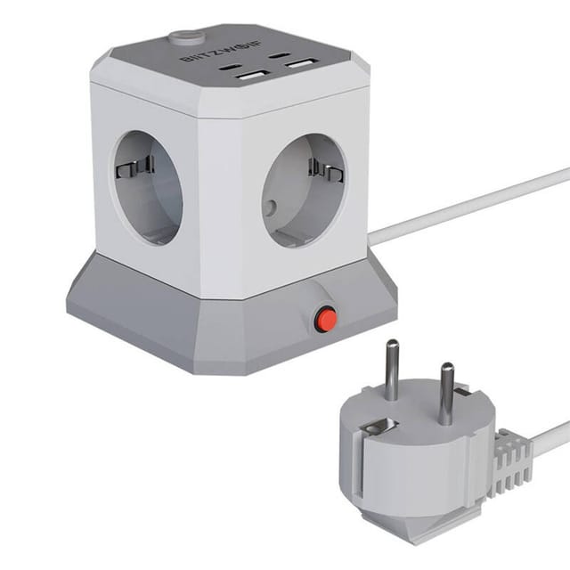 BlitzWolf EC1 Extender 4xAC 2xUSB-A 2xUSB-C