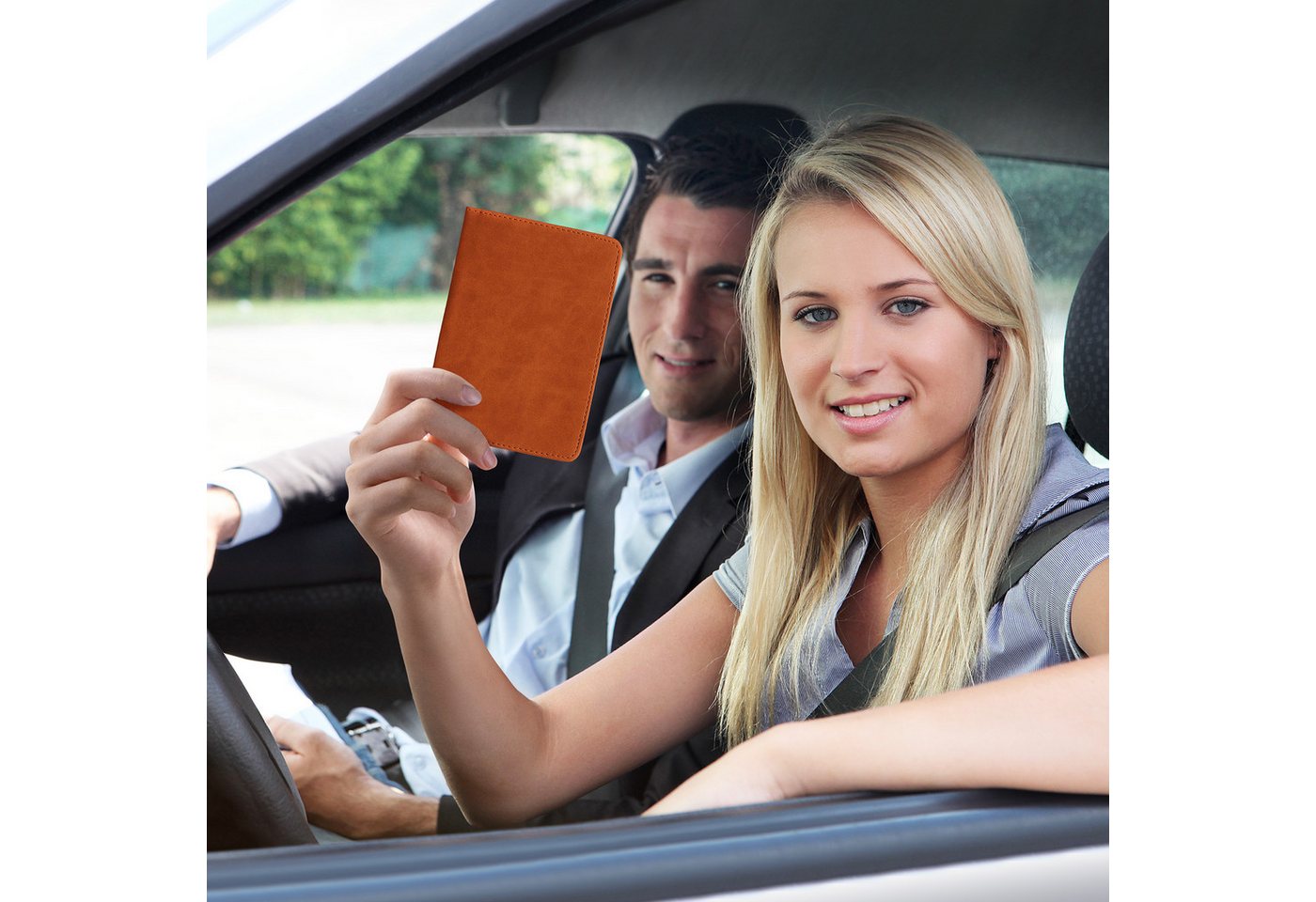 kwmobile Organizer kwmobile Fahrzeugschein Hülle mit Kartenfächern - Kunstleder Etui (1 St), Fahrzeugschein Hülle Bild 5