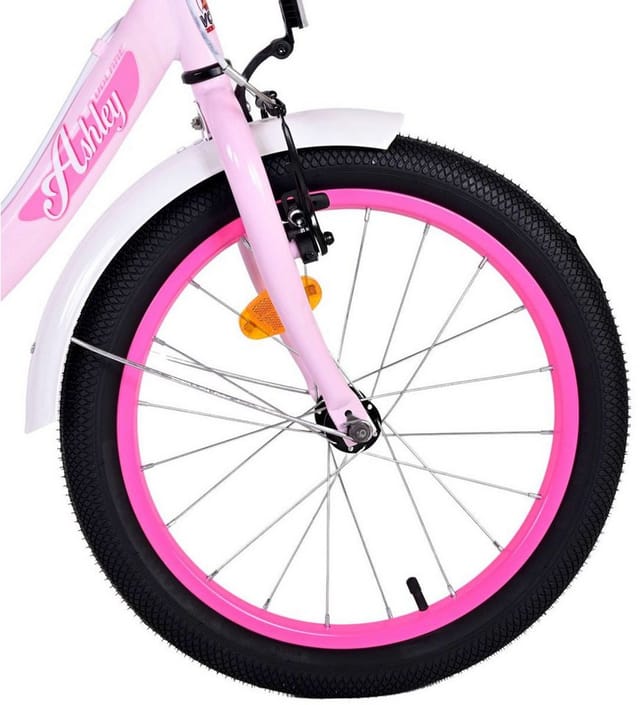 Volare Kinderfahrrad 18 Zoll Fahrrad Kinder Mädchen Fahrrad Mädchenfahrrad Rad Ashley 31832, 1 Gang, Rücktrittbremse, Gepäckträger, Stützräder, Korb, Seitenständer