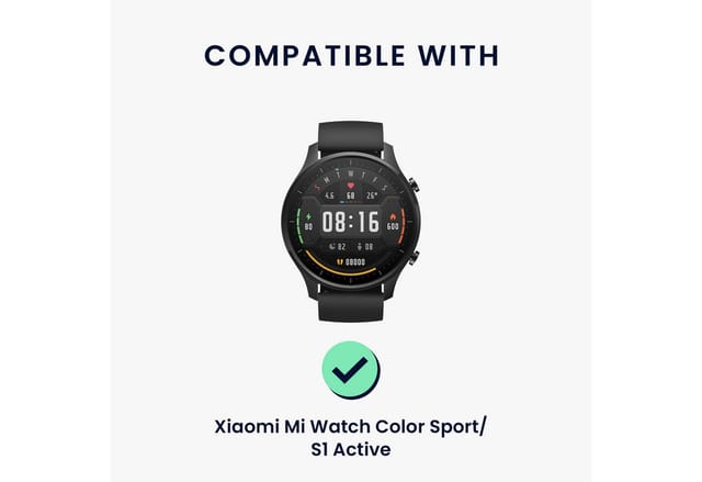 kwmobile Ersatzarmband für Xiaomi Mi Watch Color Sport / S1 Active Armband Smartwatch, 1-tlg., Fitnesstracker Silikon Band mit Magnetverschluss