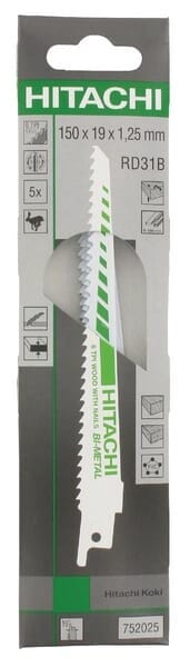 Sägeblätter Hikoki Rd31b Bimetall 150 Mm 6 Tpi