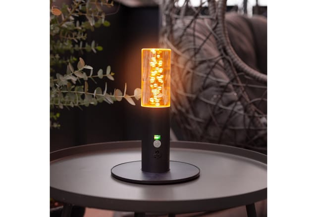 Esotec Solar Sensor Tischleuchte Pineto Bernsteinfarbenes Led-licht 102769