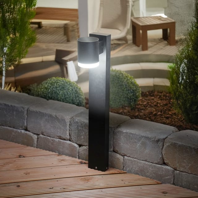 Esotec Solar Gartenleuchte Standleuchte Aura 70 Single Aluminium Outdoor 102947