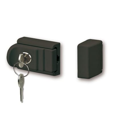 FT-Fenster und Türsicherung, abschließbar, RZ 60 B SB, vs., St braun beschichtet