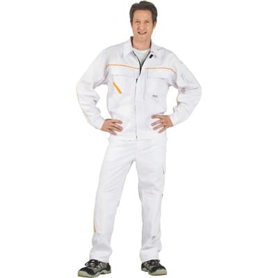 Bundjacke 2317 weiß/weiß/gelb, Größe 25
