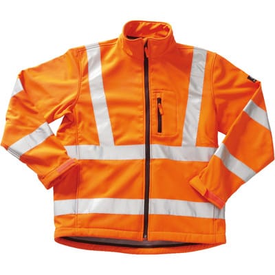 Warnschutz-Softshelljacke Calgary 08005 48027 001, warnorange, Größe 4XL