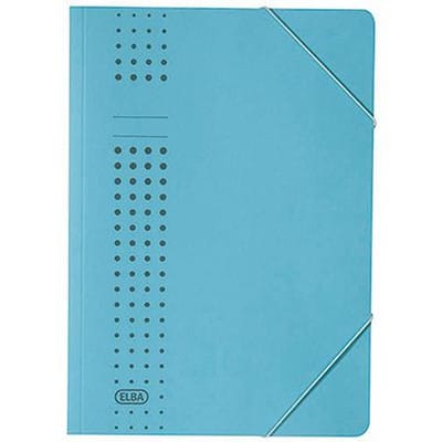 Eckspanner chic 400010053 DIN A4 150 Blatt Karton blau