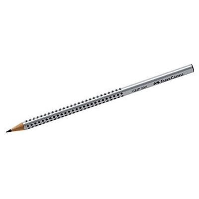 Bleistift GRIP 2001 117002 Dreieckform 2B silbergrau