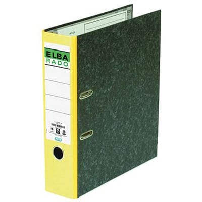 Ordner rado 100022600 DIN A4 80mm Pappe gelb