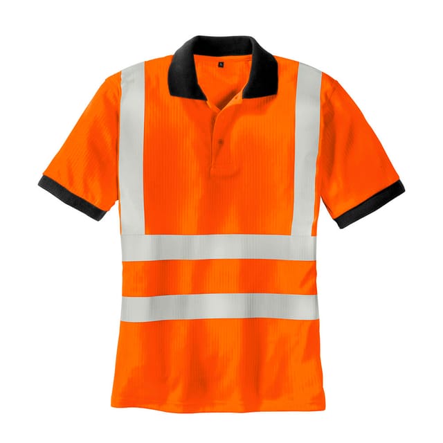 Warnschutz-Polo-Shirt SYLT, warn-orange, Größe XXXL
