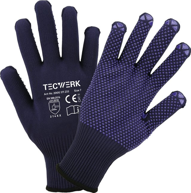 Tecwerk Handschuhe Isar Gr.9 Blau En 388 Psa Ii Tecwerk