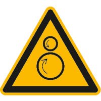 Warnschild Fol Einzugsgefahr Sl100mm Bild 2
