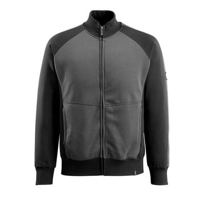 Cardigan Amberg 50565-963, dunkelanthrazit/schwarz, Größe M