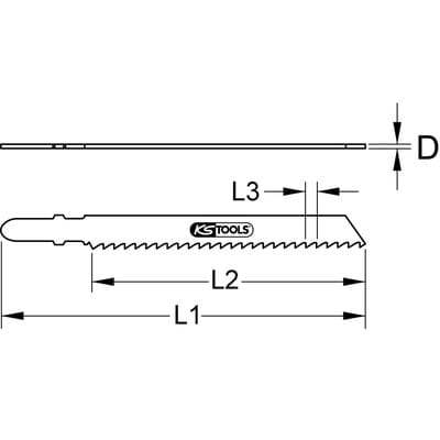 Stichsägeblatt-Kurvenschnitt CV 100 x 4mm, 5er-Pack