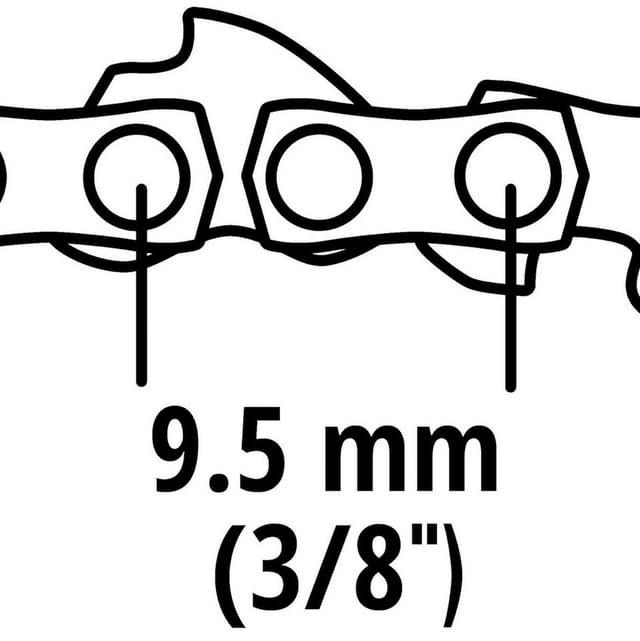 Einhell Akku-Kettensäge Sägekette 25cm, 3/8", 40 TG, 1,1 mm GE-LC 18/25 Li, GE-LC 18/25 Li