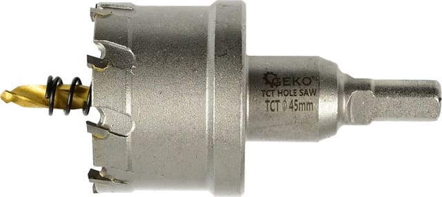 Geko 45 Mm Breite Lochsäge Für Metall Mit Tct-titanbohrer