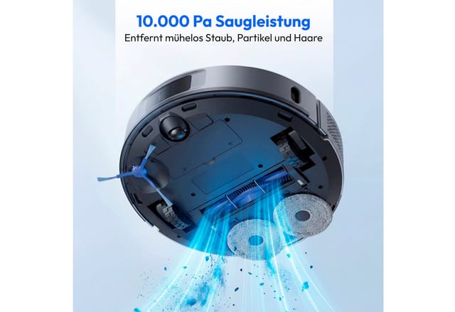 Saugroboter Wischroboter - Medion - Md100022 X51sw+ - 160 Min - 10000 Pa - Laser-navigation - 3 L