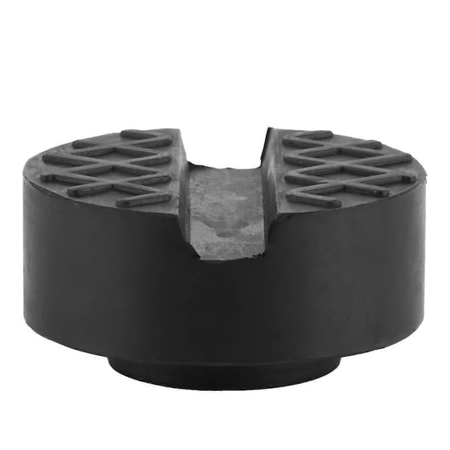 Universeller Wagenheber-adapter Mit Geschlitzter Gummirahmen-schienenabdeckung, 6,5 Cm Durchmesser