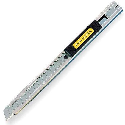 Olfa - Schneider Silver / 9 Mm Abbrechbare Klinge / Automatischer Klingenvorschub