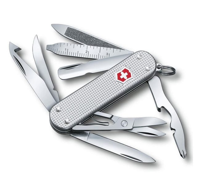 Taschenmesser Victorinox Minichamp Alox 14 Funktionen Edelstahl