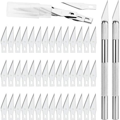 Präzisionsmesser 2 Mit 42 Klingen, Präzisionsmesser Für Diy-kunstprojekte, Höhlenforschung, Bildhauerei, Hobby-skulpturen