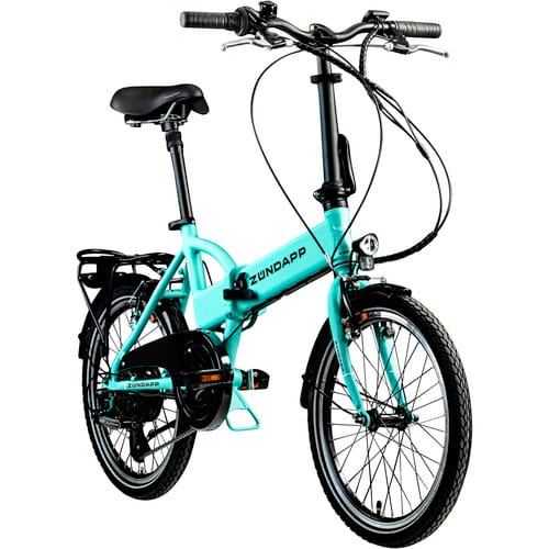 Zündapp E-Bike Faltrad Z101 20 Zoll RH 37cm 6-Gang 270 Wh hellgrün