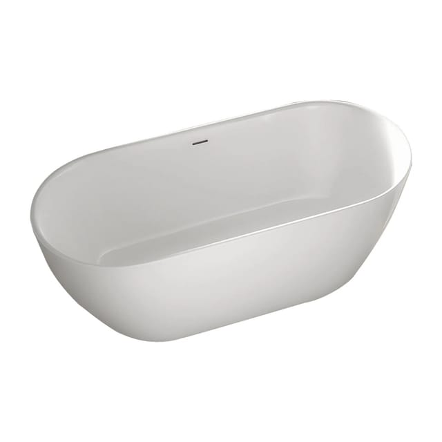 Bernstein Freistehende Badewanne JAZZ PLUS 2.0 Acryl Weiß Matt 160x75 cm