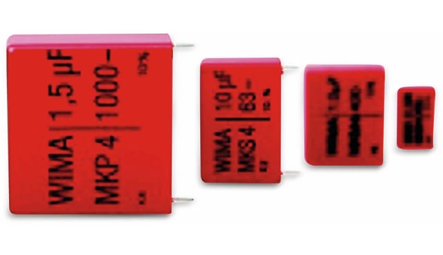 WIMA Folienkondensator, 0,47 UF, 1000 V-, radial, RM 27,5, MKS4O134706D00KSSD