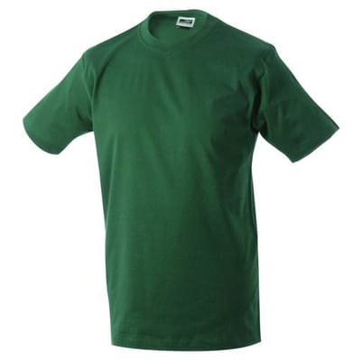 Komfort T-Shirt Rundhals JN002, dunkelgrün, Größe 4XL