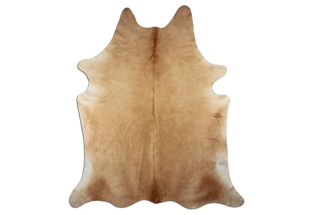 Livorio Fellteppich - beige, Kuhfell, Premium Kuhfell Teppich,Rinderfell,Echtfell