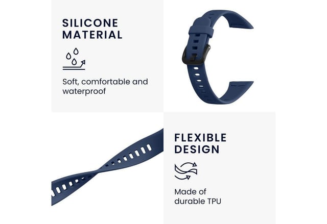 kwmobile 6x Sportarmband für Huawei Band 6 & 6 Pro / Honor Band 7 & 6 Armband Smartwatch, 6-tlg., Armband TPU Silikon Großes Set Fitnesstracker - verschiedene Farben